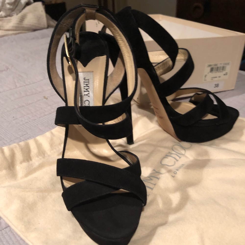 Jimmy choos black stilettos